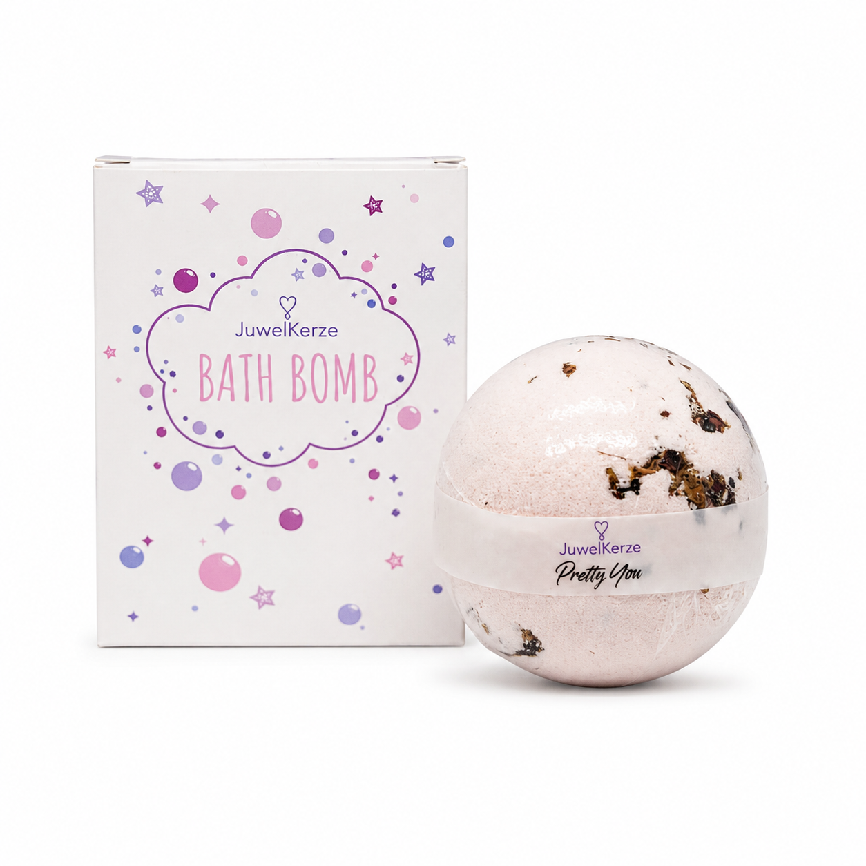 Jewel Candle Cuddle Bubble Bath Bomb With Sterling Silver Earrings - 210g