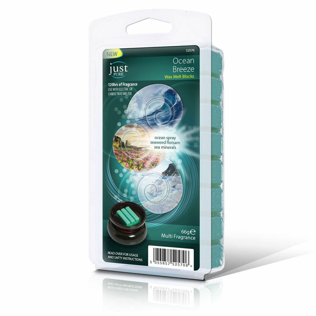 Just Pure Wax Melt 66g - Ocean Breeze