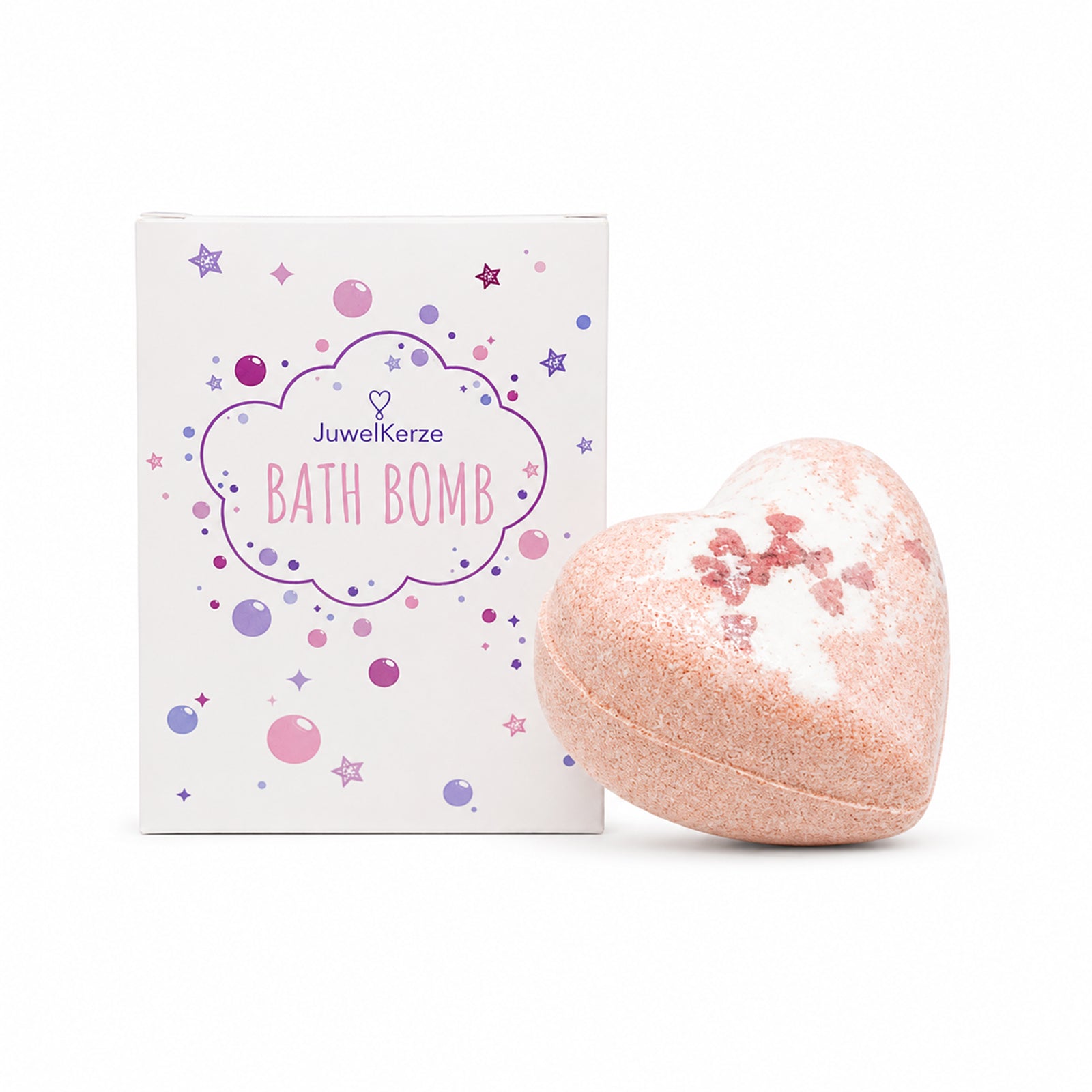 Jewel Candle Sweetheart Bath Bomb With Sterling Silver M Ring - 210g