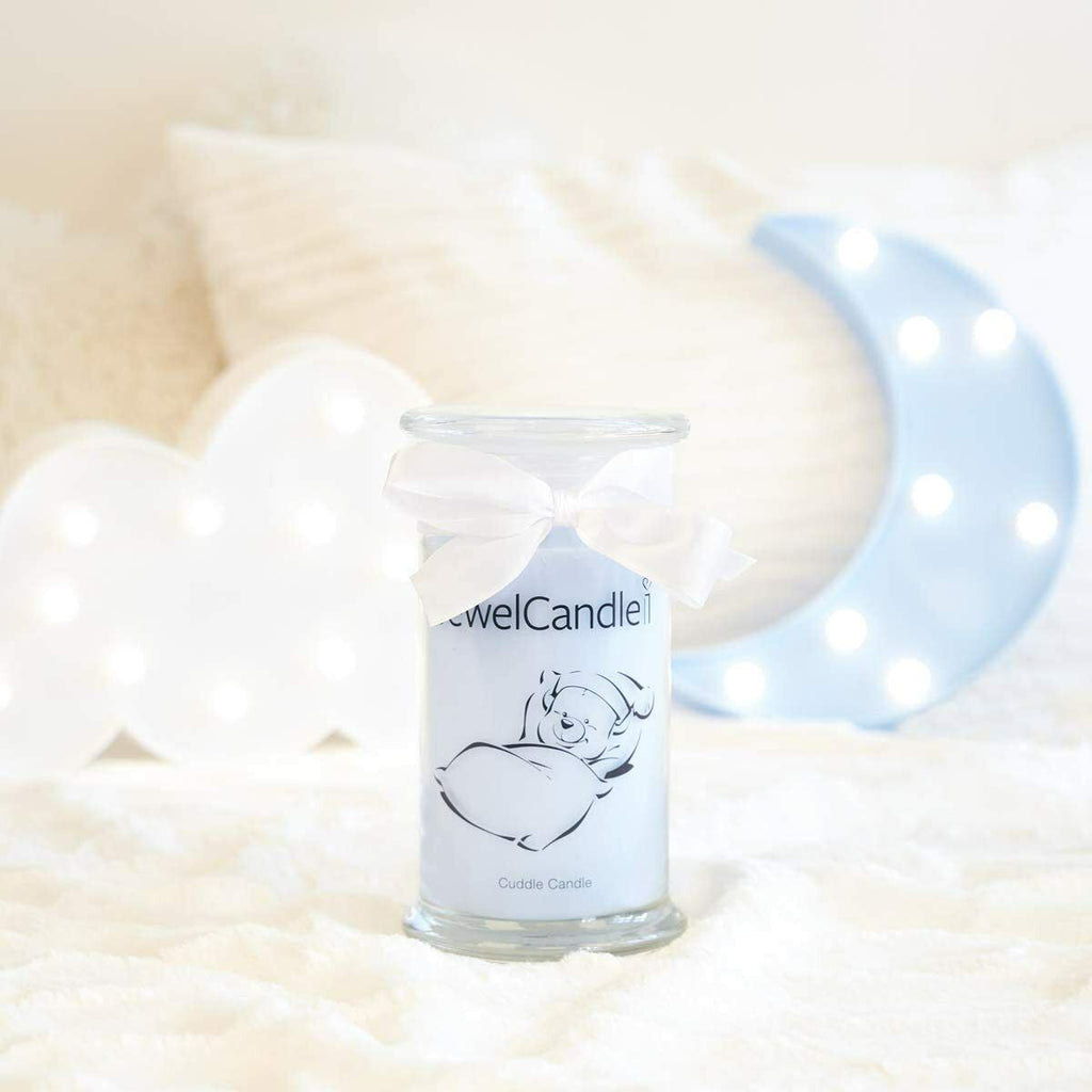 Jewel Candle Big Glass Jar Candle Cuddle With Sterling Silver Bracelet Inside