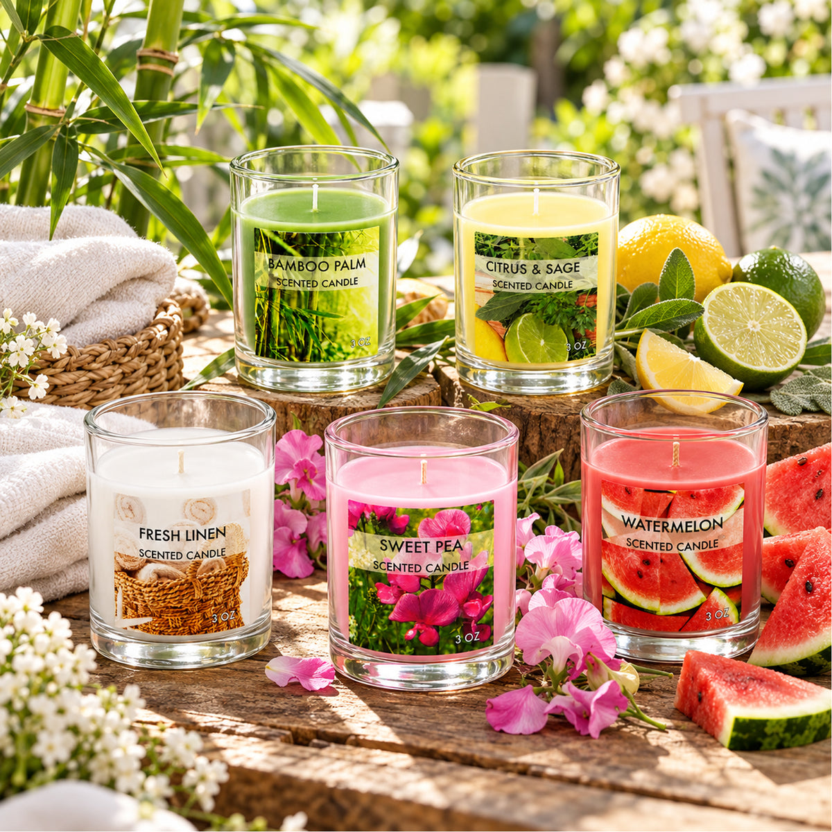 Scented Candle 3oz/85g - Watermelon (Case of 8)