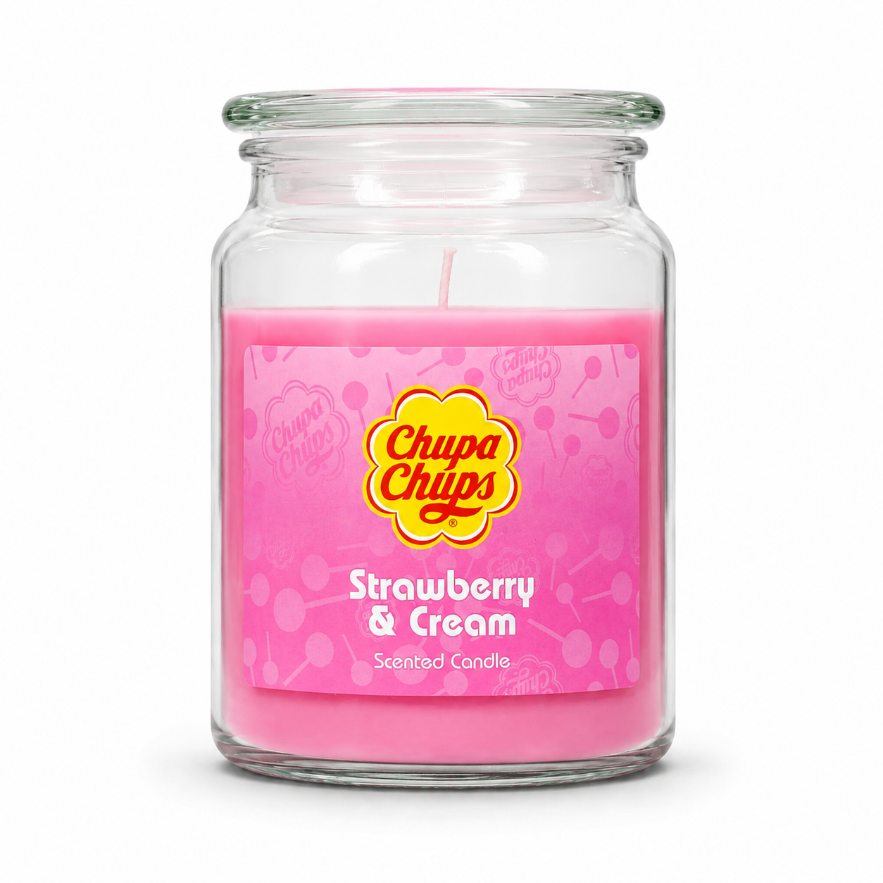 Chupa Chups 18Oz/510g Jar - Strawberry & Cream