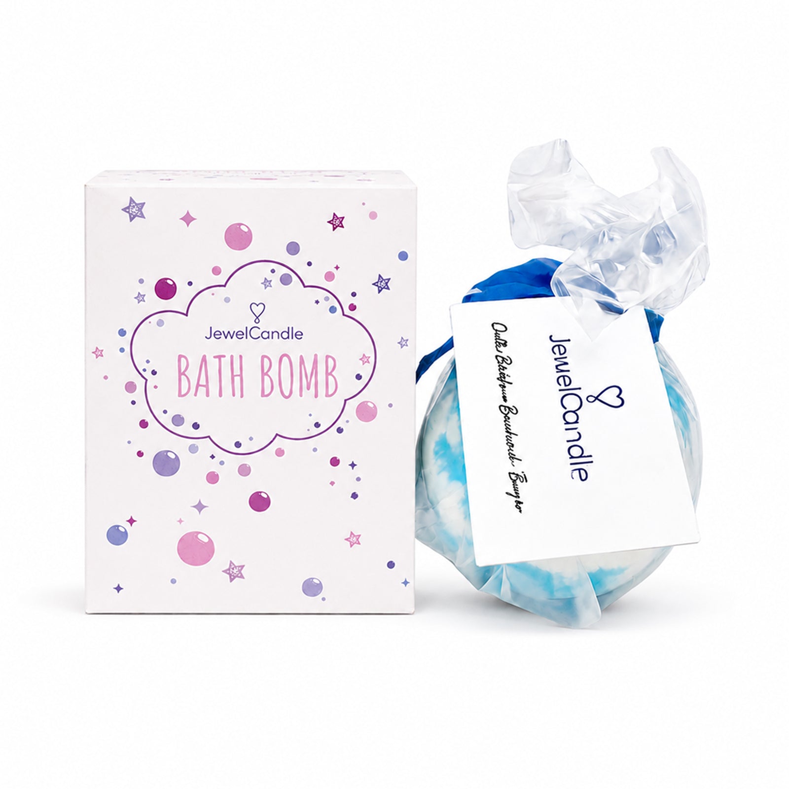 Jewel Candle Cuddle Bubble Bath Bomb With Sterling Silver Bracelet - 210g