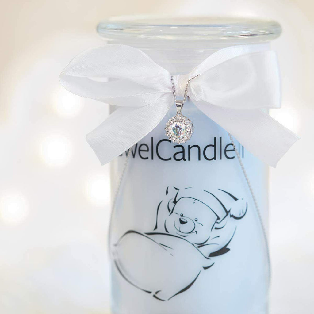 Jewel Candle Big Glass Jar Candle Cuddle With Sterling Silver Bracelet Inside