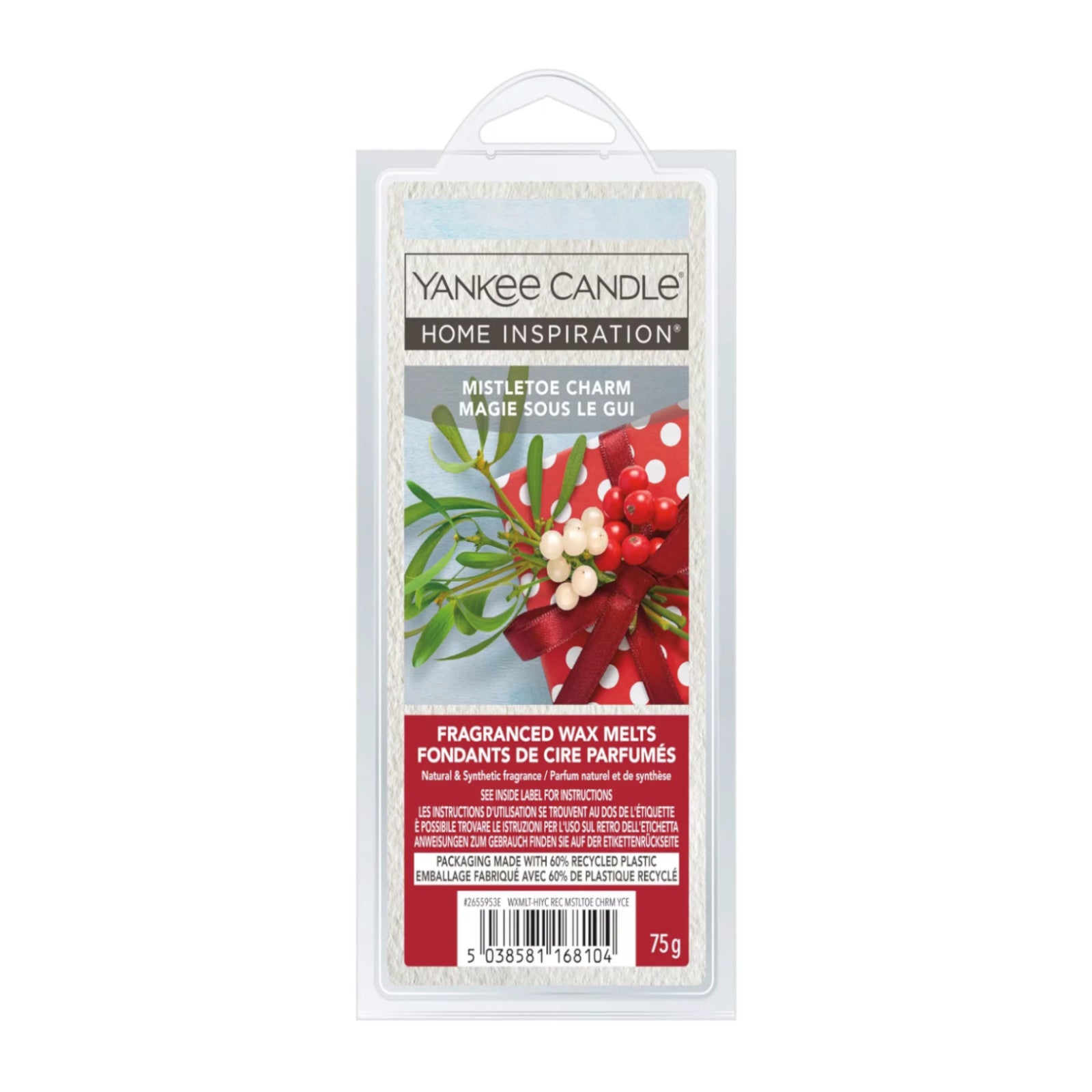 Yankee Candle Wax Melts 75g – Mistletoe Charm