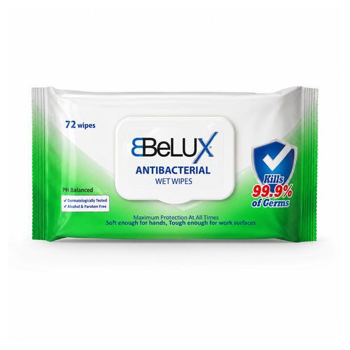 Belux Anti Bacterial Wipes 72 Pack