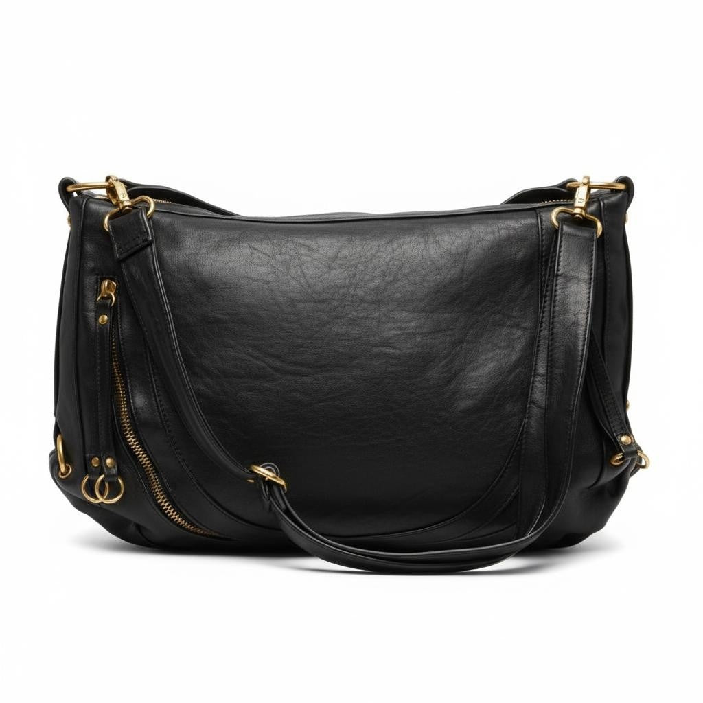 Women's Designer Handbag - Bava Black