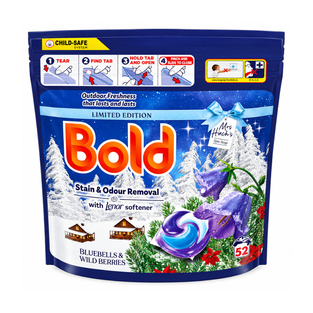 Bold Pods 52 Wash -  Bluebells & Wild Berries (Case of 2)