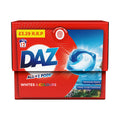 DAZ laundry detergent packaging with red and blue design on a white background