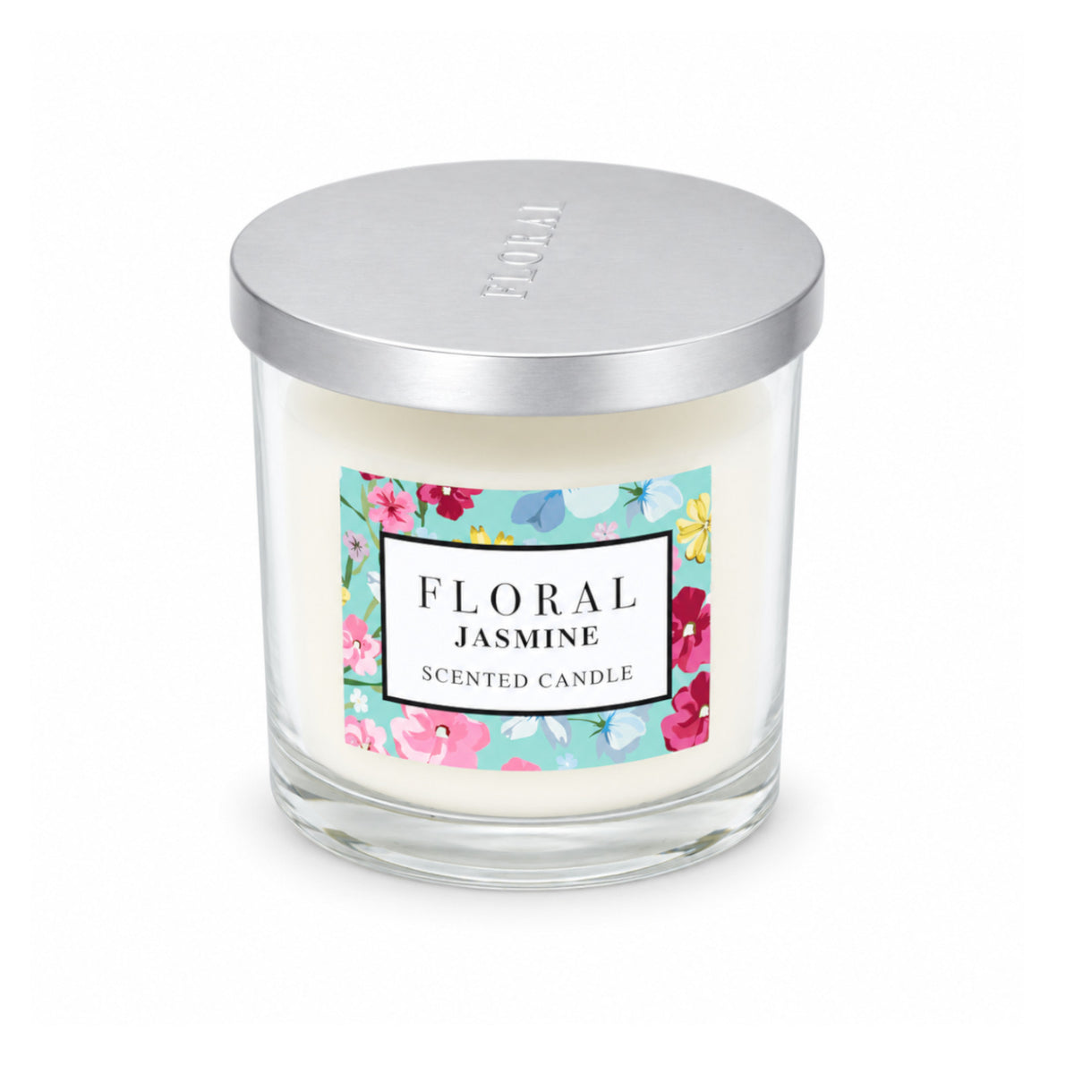 Floral Candle 11.8oz  - Jasmine (Case of 6)