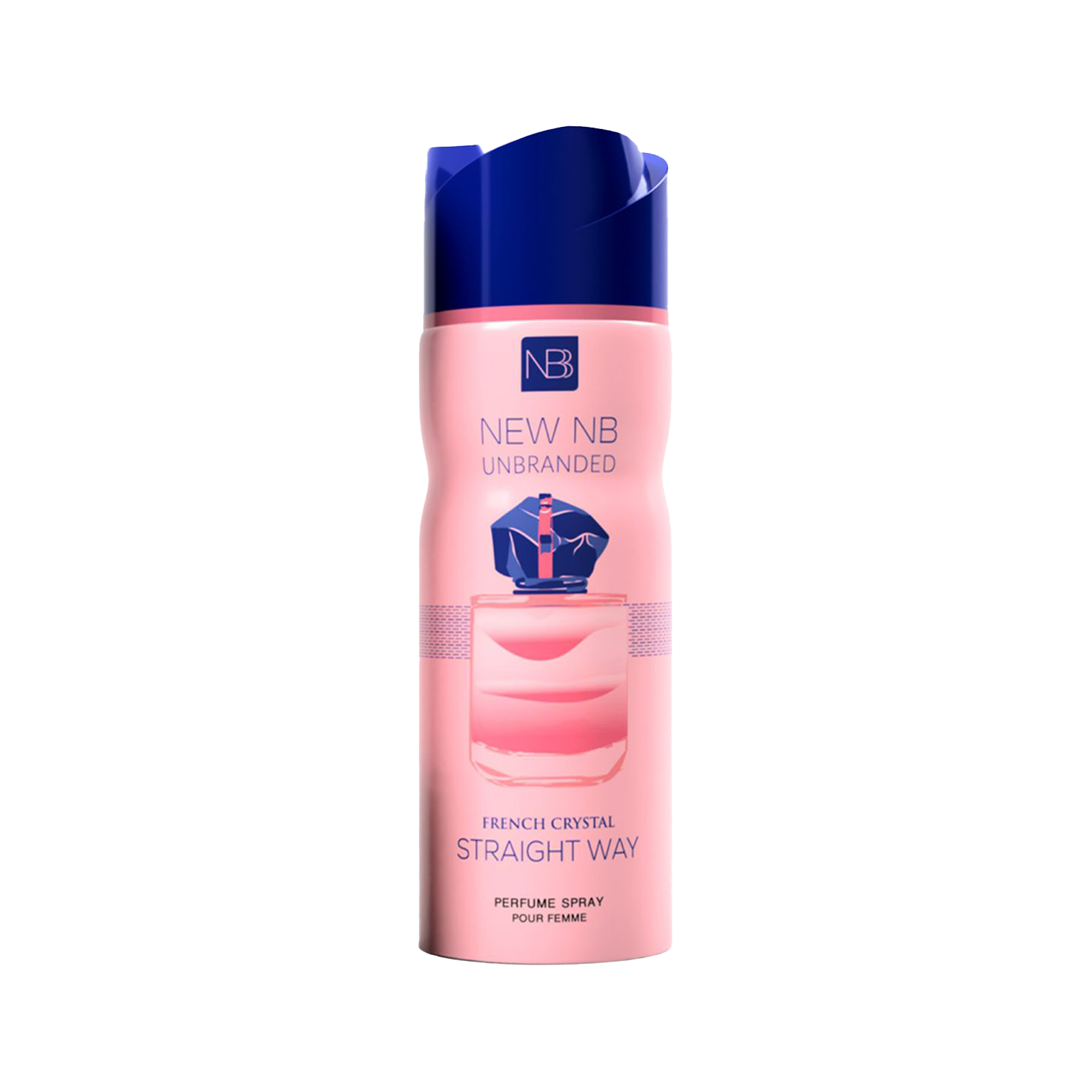 New NB French Crystal - Perfume Deo Body Spray - Straight Way - 200ml