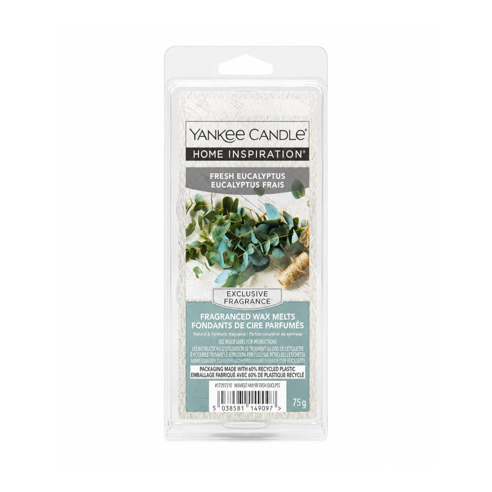 Yankee Candle Wax Melts 75g - Fresh Eucalyptus