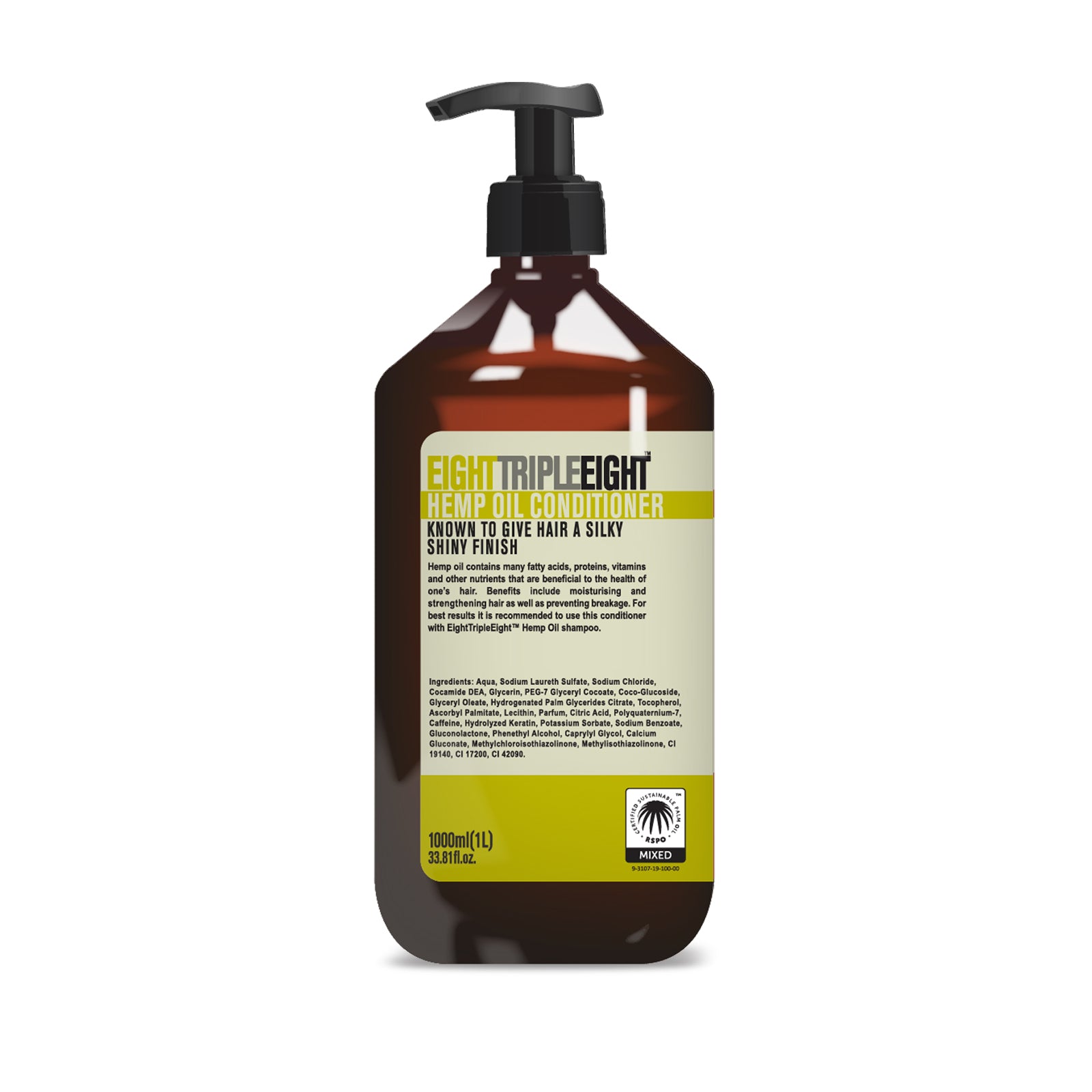Eight Triple Eight Hemp Oil Conditioner 1L