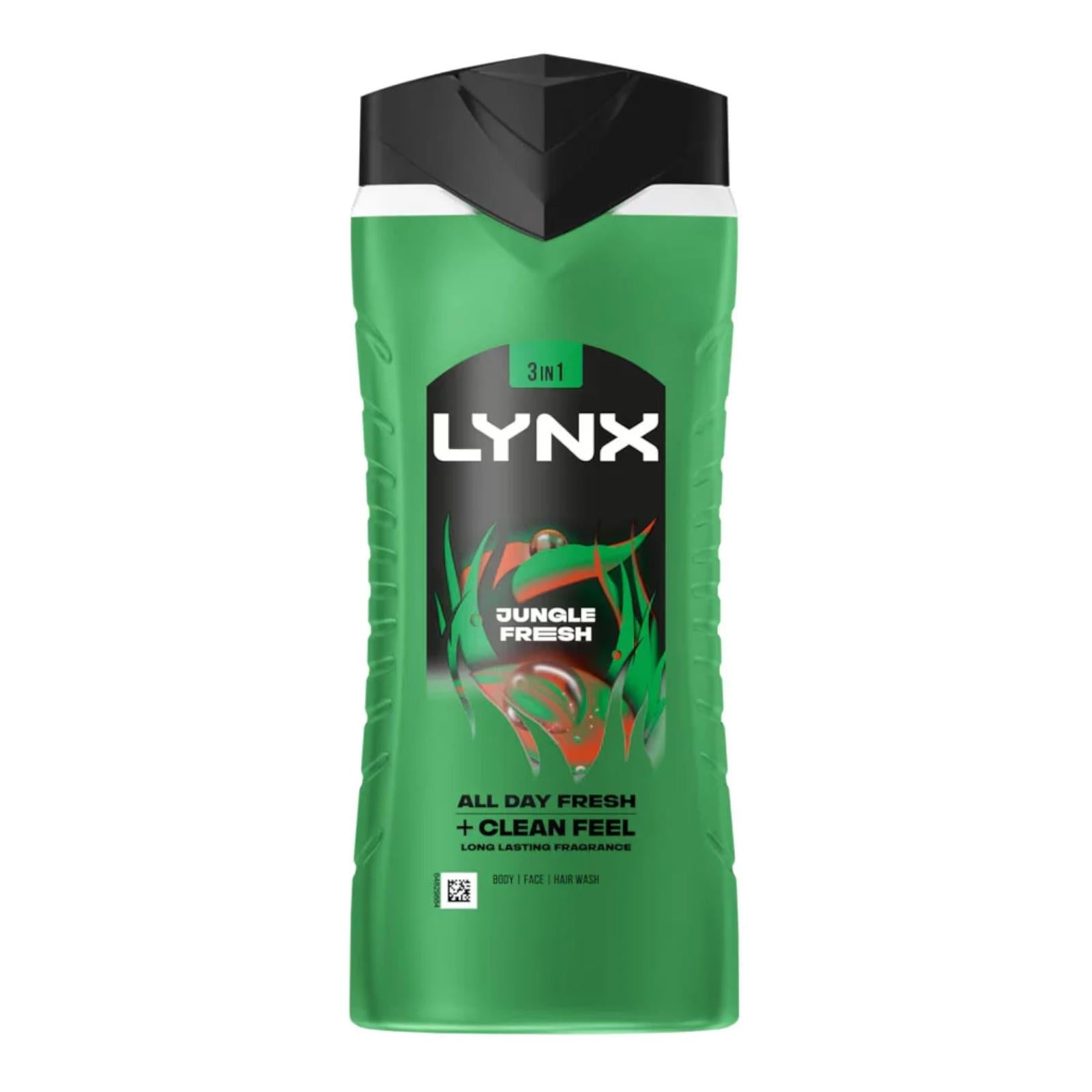 Lynx 3 in 1 Shower Gel 500ml - Jungle Fresh