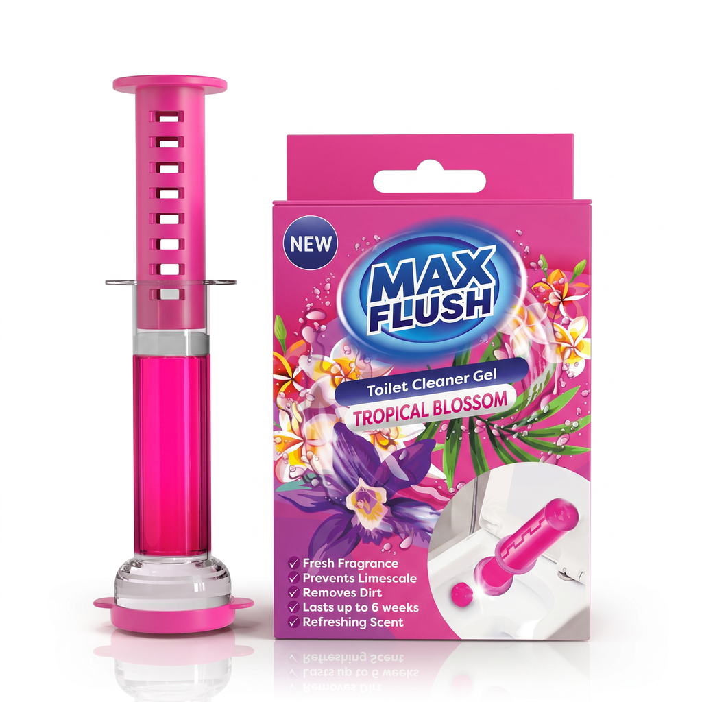Max Flush Toilet Cleaner Gel 45ml - Tropical Blossom