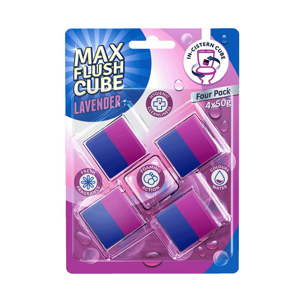 Max Flush Cube 4x50g - Lavender