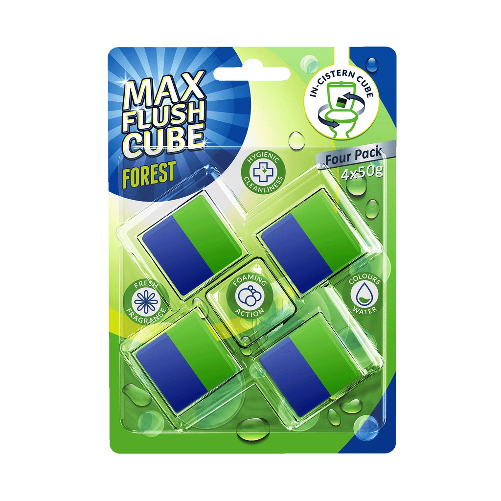 Max Flush Cube 4x50g - Forest