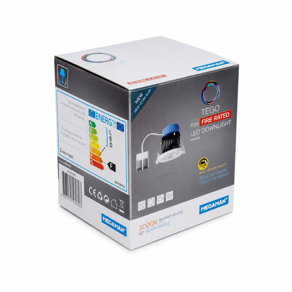 MegaMan Tego 7.5W Fire Rated Downlight