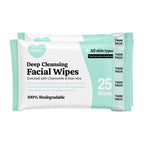Noma Labs Twin Pack Deep Cleansing Facial Wipes 2x140g - 2x25 Wipes