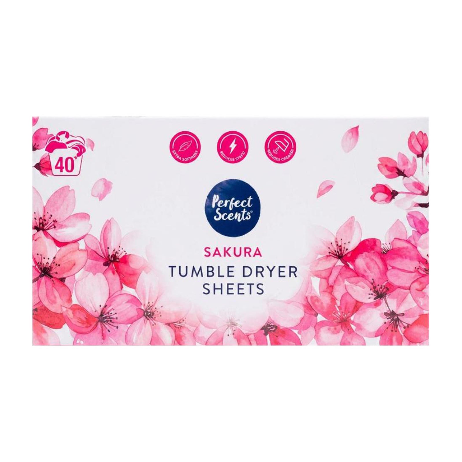 Perfect Scents Tumble Dryer Sheets (40 Sheets) 85g - Sakura