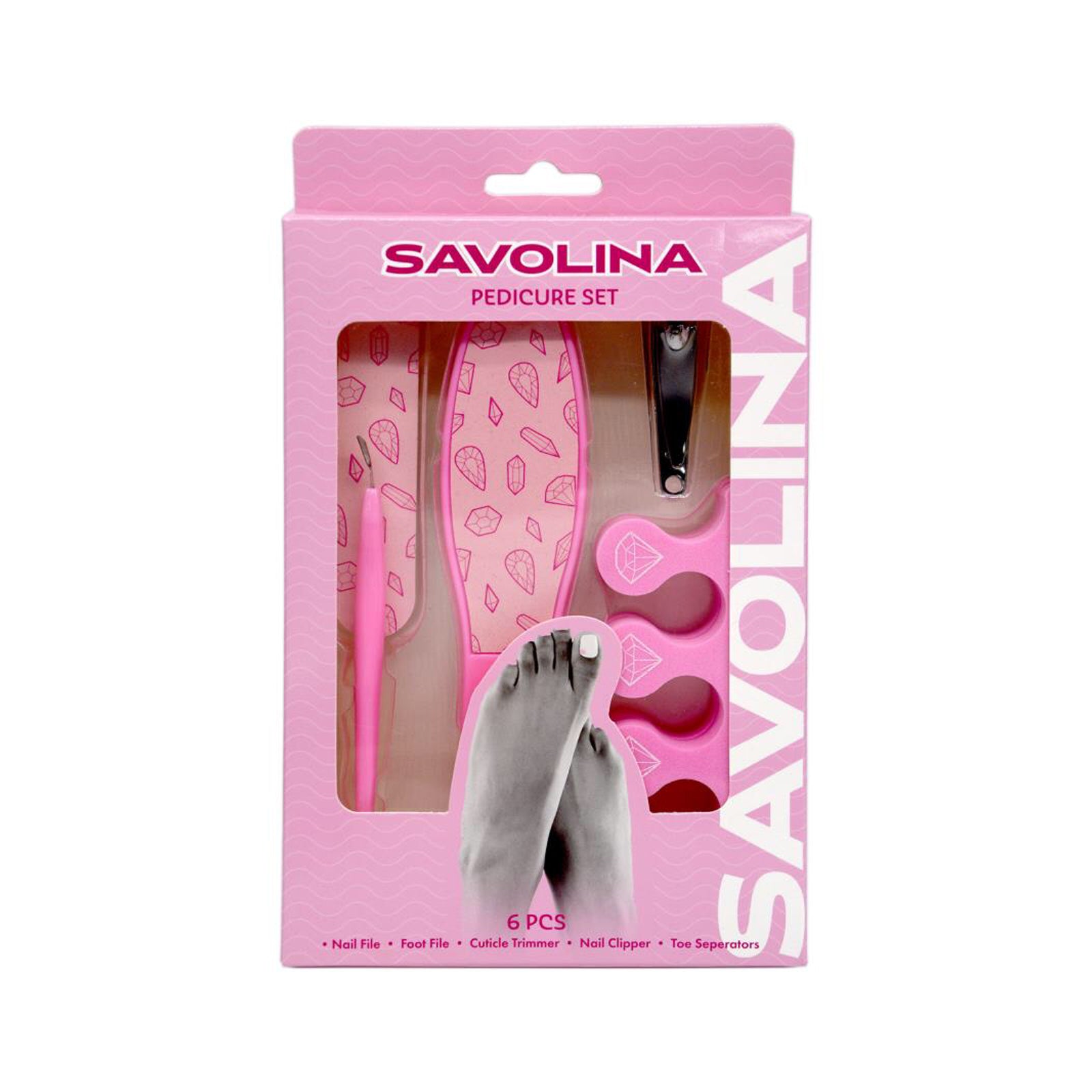 Savolina 6-Piece Pedicure Set