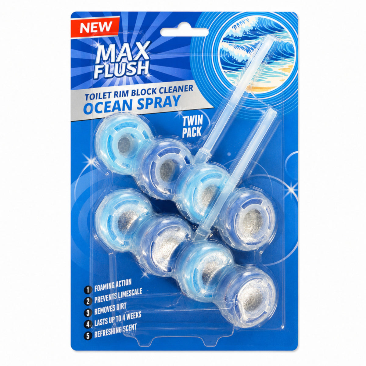 Max Flush Rim Block Rings 2x50g - Ocean Spray