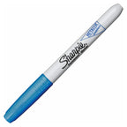 Sharpie Fine Permanent Marker Metallic Sapphire (Blue) (6 Pack)