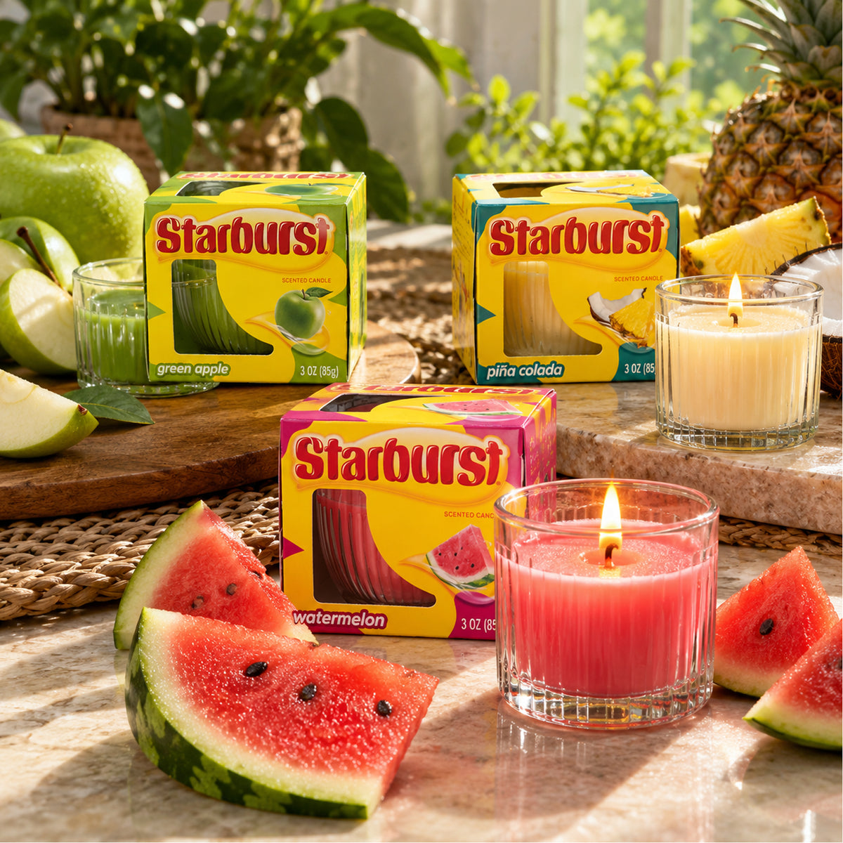 Starburst Scented Candle - Green Apple 85g (Case of 8)