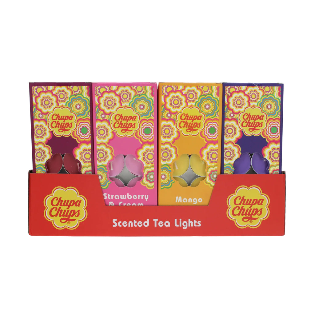 Chupa Chups 10 Pack Assorted Tealights - CDU (Priced Per CDU of 48)