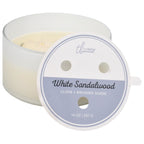 True Living 14oz Glass Jar - White Sandalwood