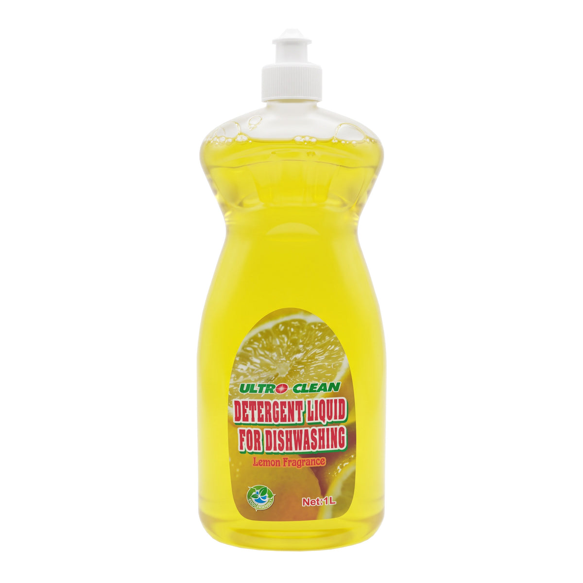 Ultro Clean Detergent Liquid for Dishwashing 1000ml - Lemon (Case of 12)