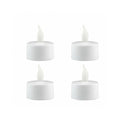 Mini Sun Set of 4 Battery Operated Flicker WW LED Tea Lights