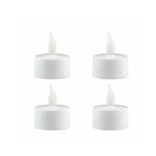 Mini Sun Set of 4 Battery Operated Flicker WW LED Tea Lights