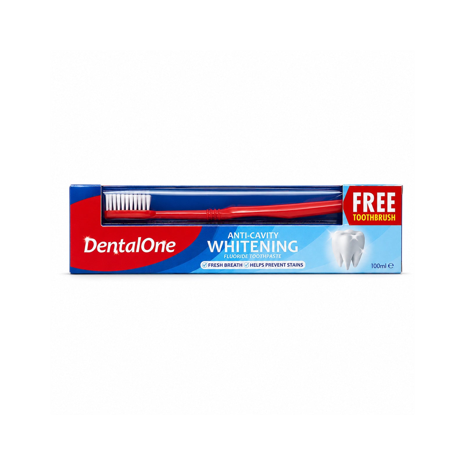 DentalOne 100ml Toothpaste & Toothbrush - Whitening
