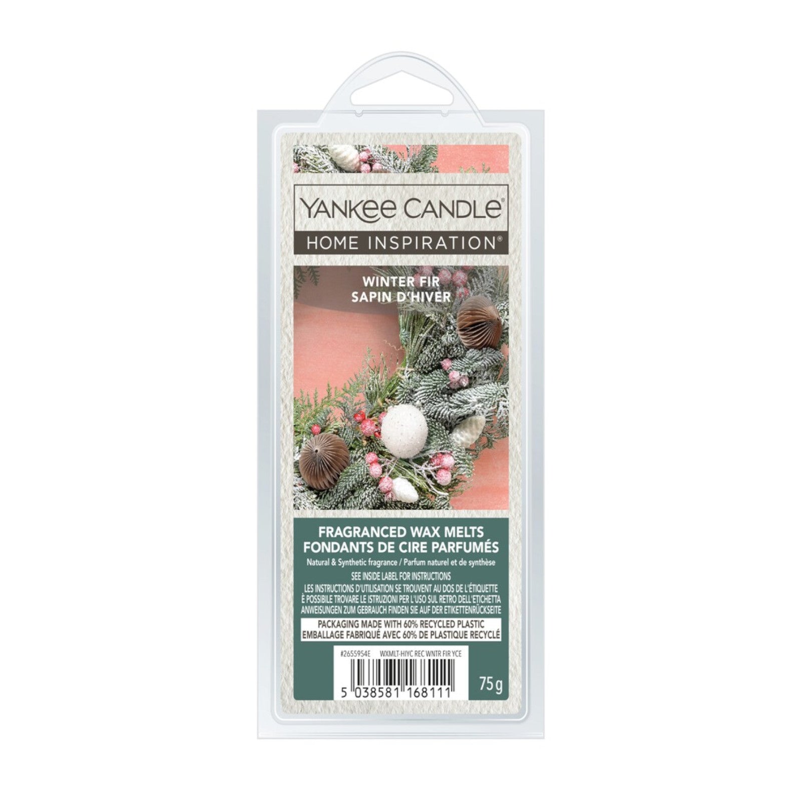 Yankee Candle Wax Melts 75g –  Winter Fir