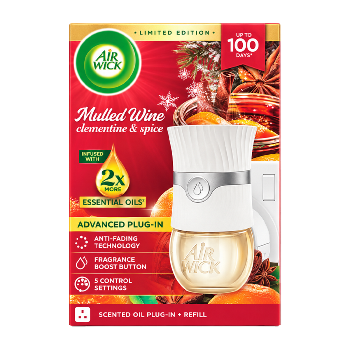 Airwick - Limited Edition - Mulled Wine - Scented Oil Electrical Plug-In & Refill - 19ml