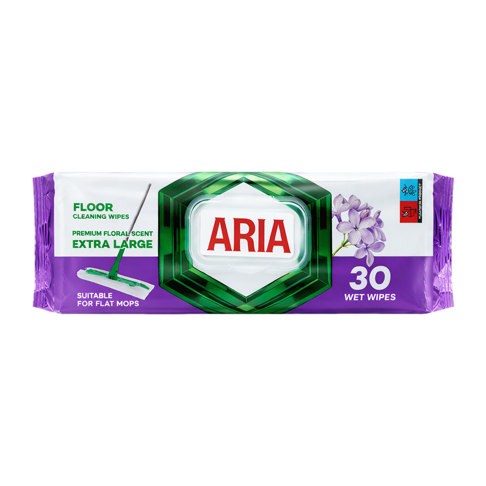 Aria XL Floor Cleaning Wipes 30 Pack - Floral Scent
