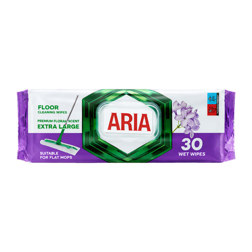 Aria XL Floor Cleaning Wipes 30 Pack - Floral Scent