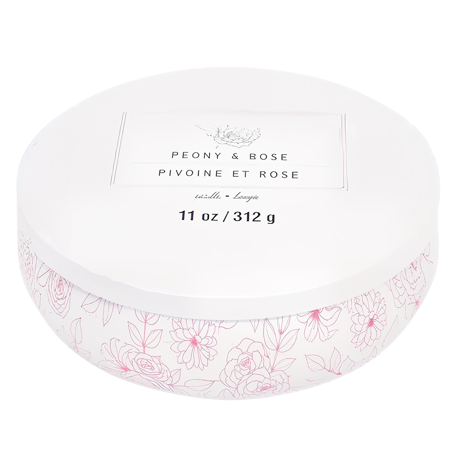 Ashland Candle Tin 11oz - Peony & Rose