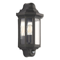 LAP Half Wall Lantern Light - PIR Black