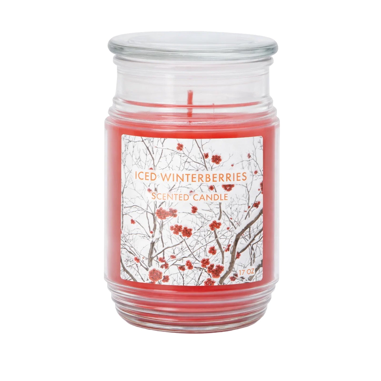 Candle Jar 17oz - Iced Winterberries