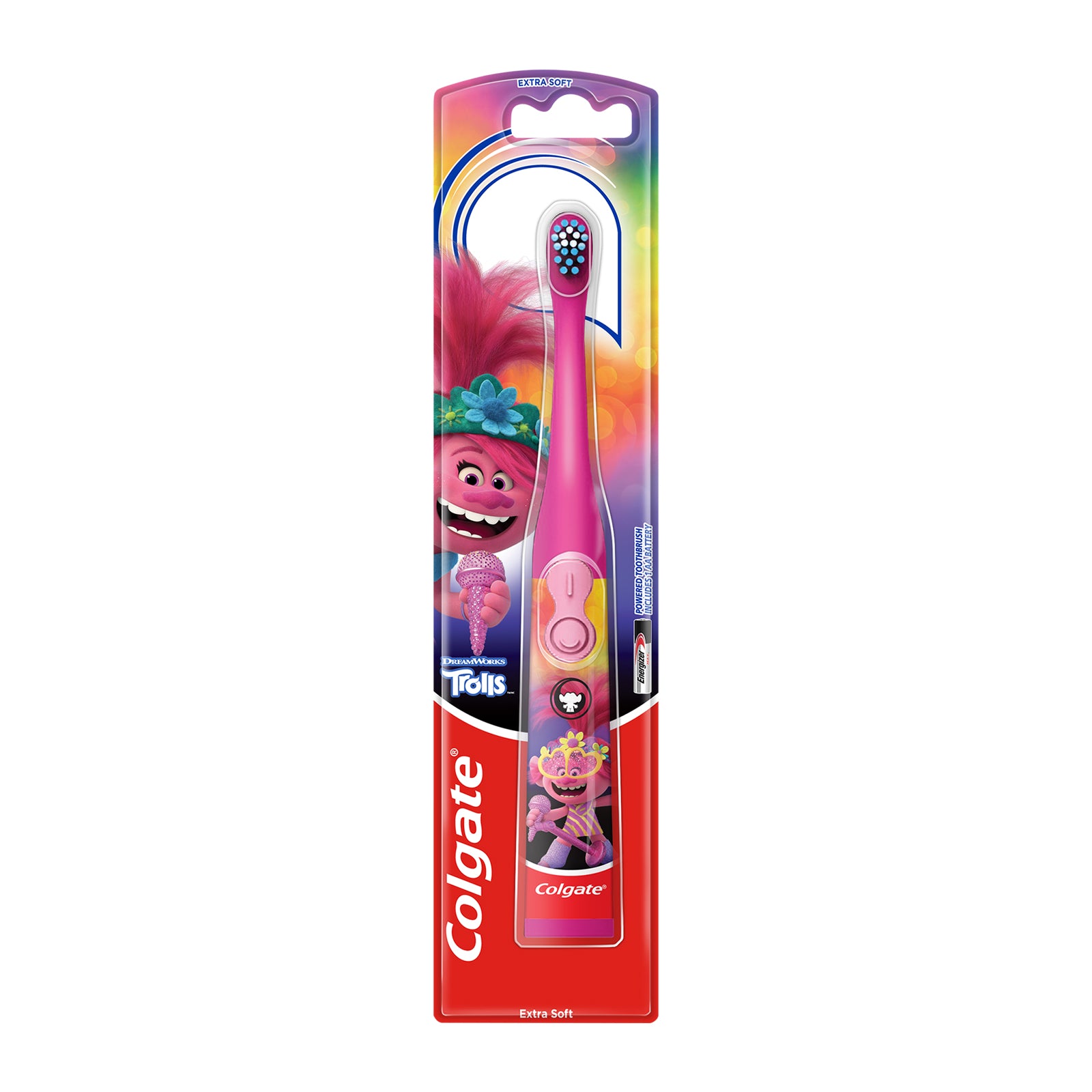Colgate Kids Battery Powered Electric Toothbrush - Trolls Theme
