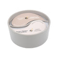BH&G Double Wicked 2in1 Ceramic Candle Jar - 453g - Amber & Tonka