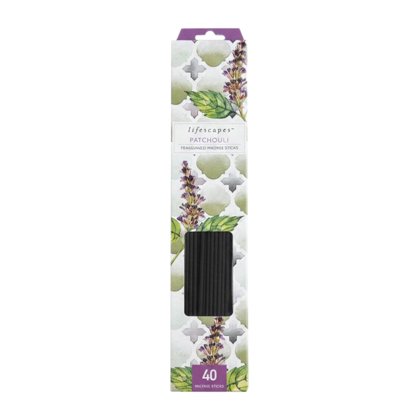 Lifescapes Fragranced Incense Sticks 40 per Pack - Patchouli