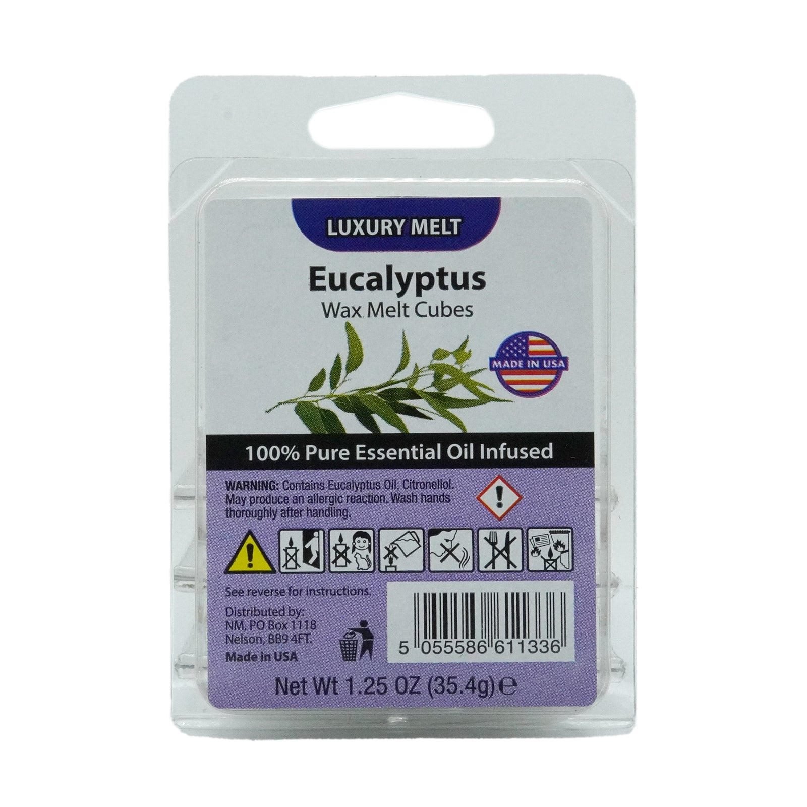 Luxury Wax Melt Tray 34.5g - Eucalyptus