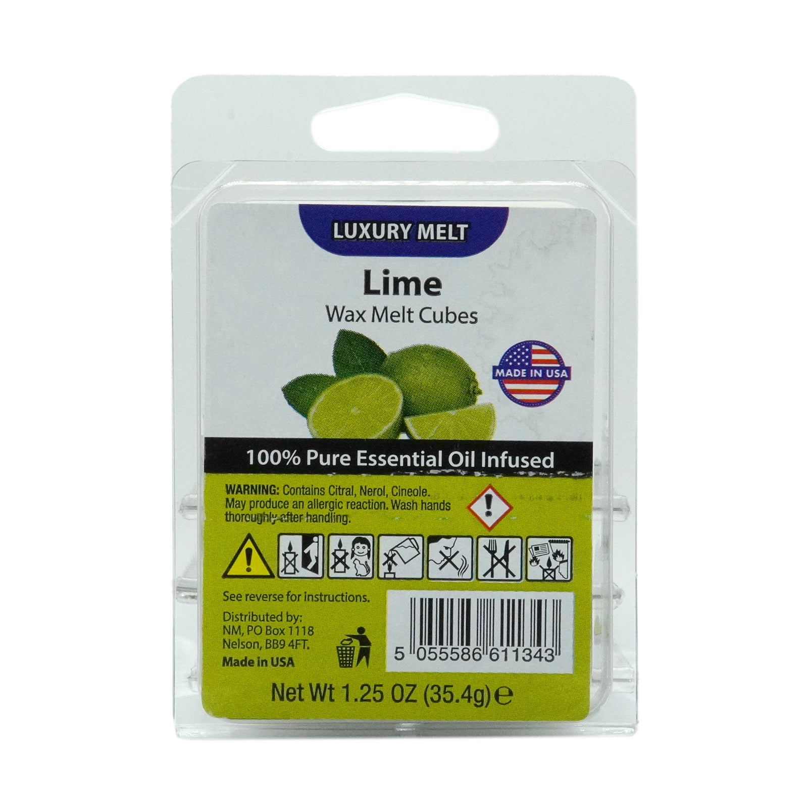 Luxury Wax Melt Tray 34.5g - Lime