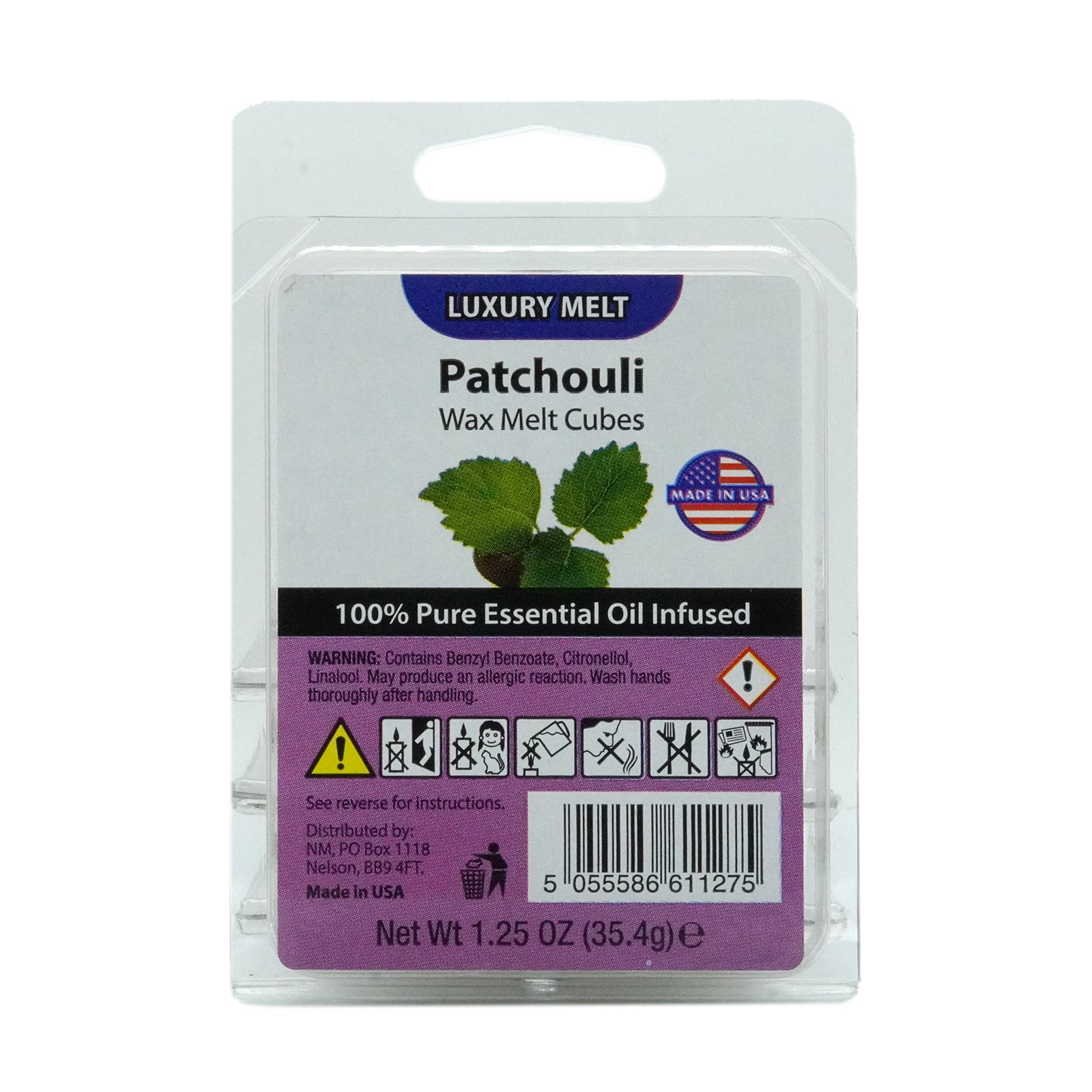 Luxury Wax Melt Tray 34.5g - Patchouli