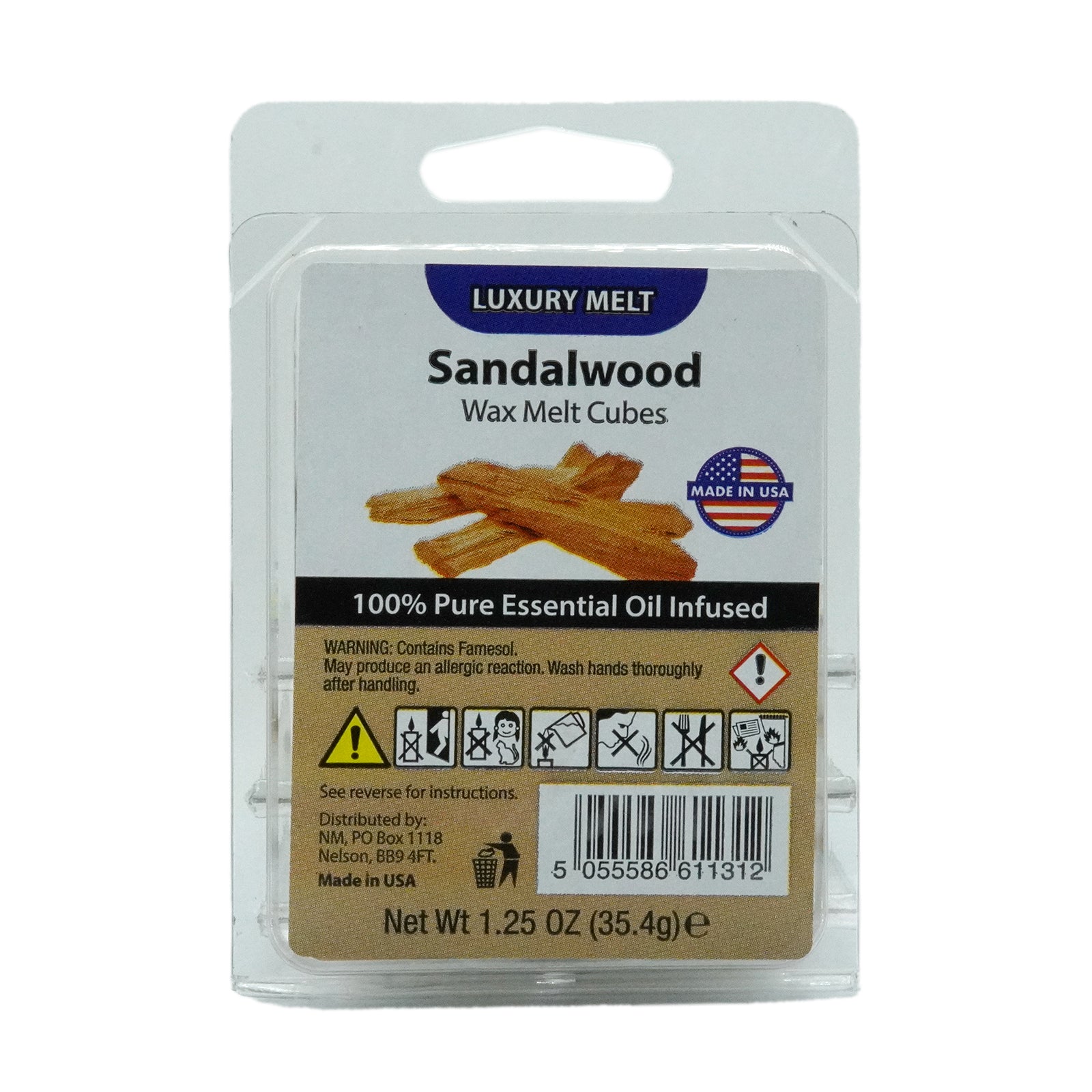 Luxury Wax Melt Tray 34.5g - Sandalwood