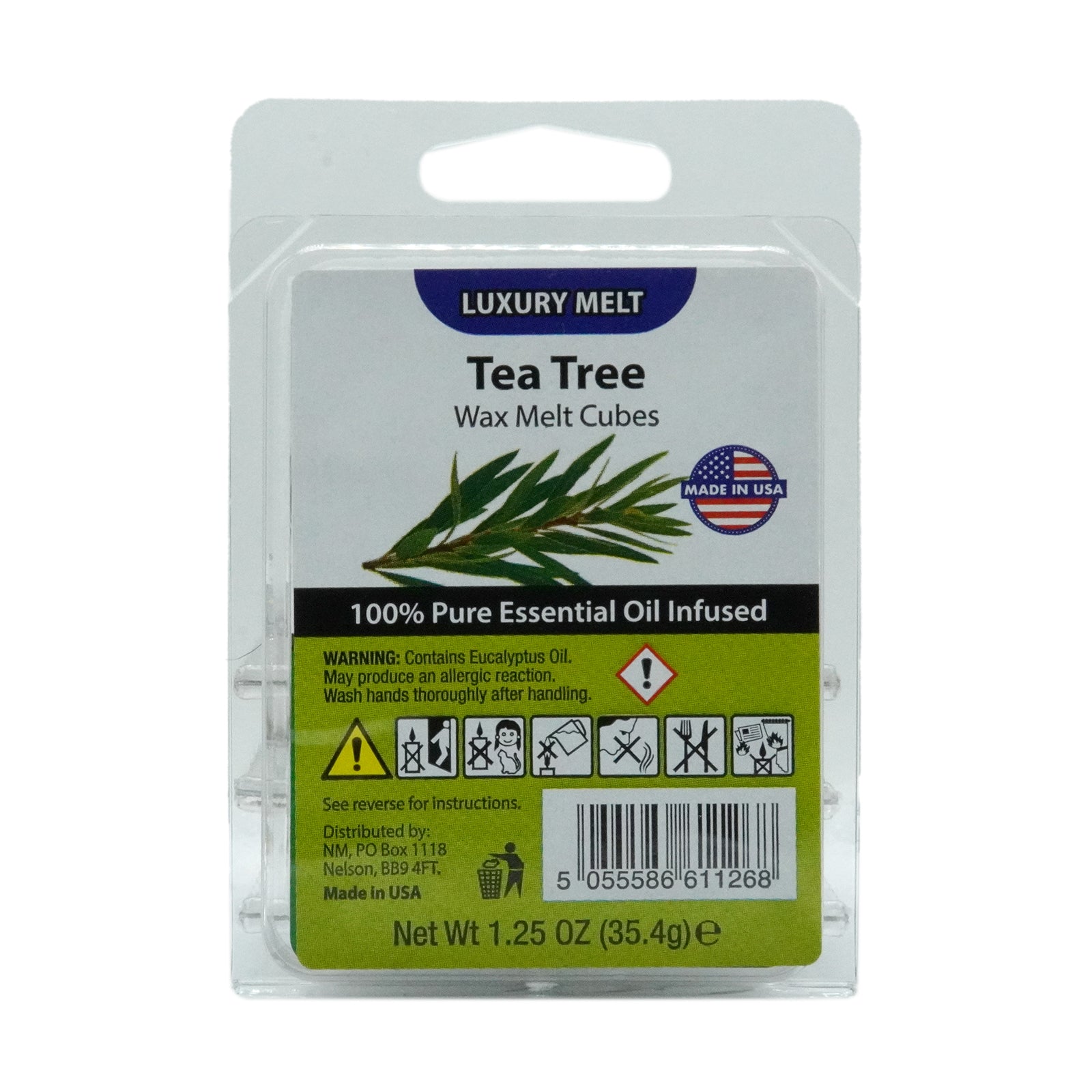 Luxury Wax Melt Tray 34.5g - Tea Tree