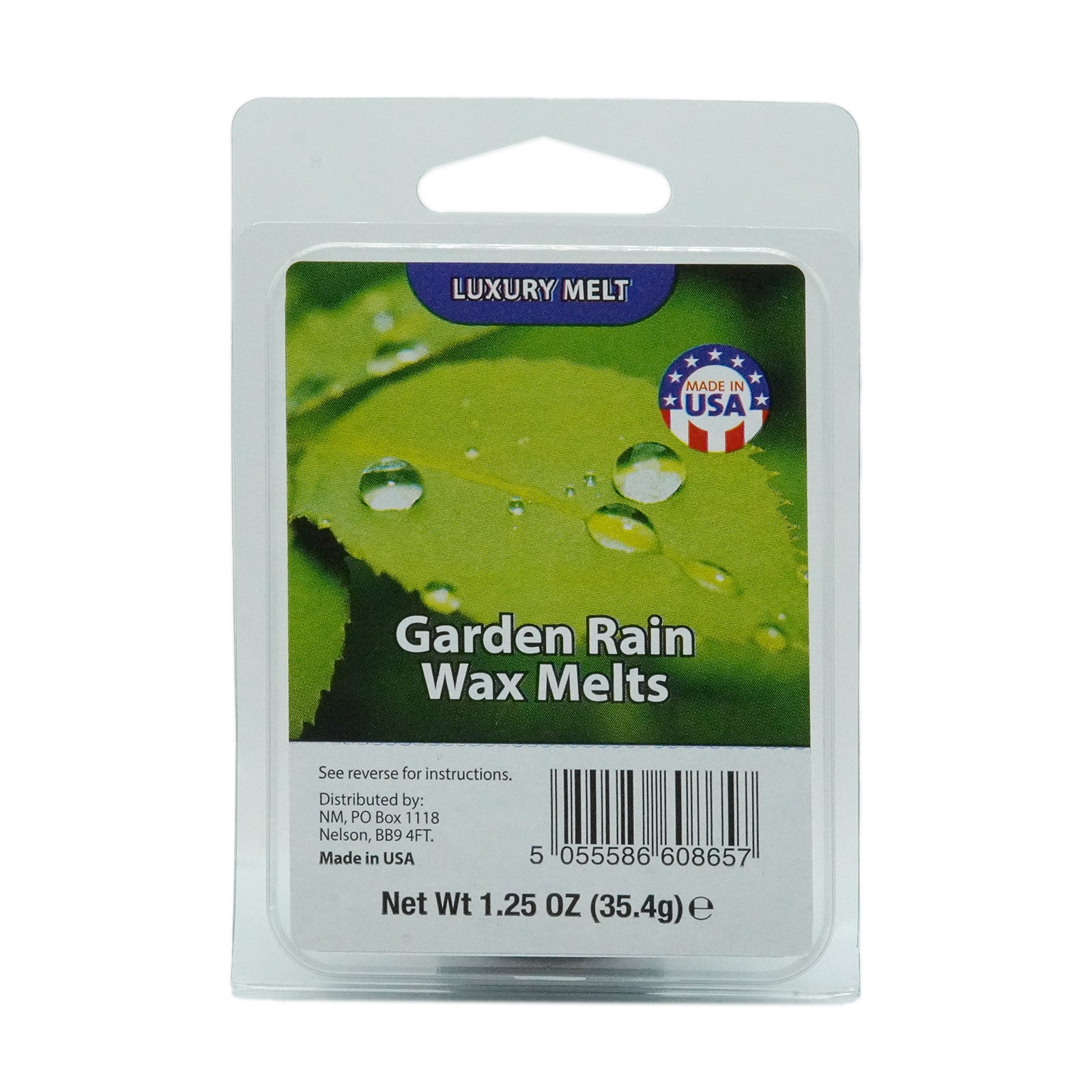 Luxury Wax Melt Tray 34.5g - Garden Rain